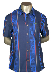 Eveni Pacific Men's Classic Elei Shirt - Surfer's Solace Blue