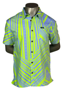 Eveni Pacific Men's Classic Elei Shirt - Palolo Green