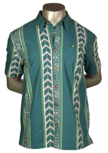 Eveni Pacific Men's Classic Elei Shirt - Seaglass Green