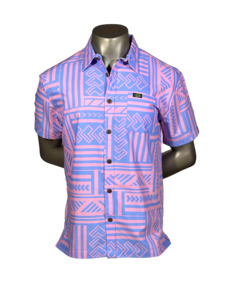 Eveni Pacific Men's Classic Elei Shirt - Gale Lavender