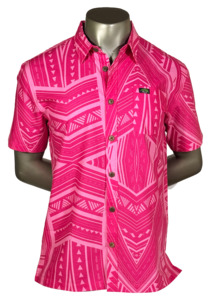 Eveni Pacific Men's Classic Elei Shirt - Seaside Spell Pink