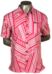 Eveni Pacific Men's Classic Elei Shirt - Marine Magic