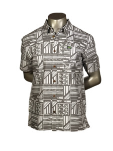 Eveni Pacific Men's Classic Elei Shirt - Tidal Grey