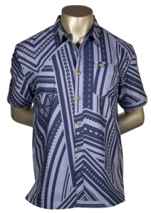 Eveni Pacific Men's Classic Elei Shirt - Dewy Dock Grey