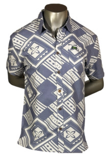 Eveni Pacific Men's Classic Elei Shirt - Flow Grey