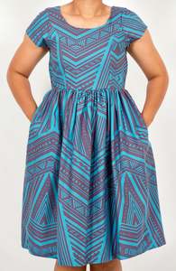 Eveni Pacific Ladies Midi Dress - Coral Concoction