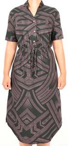 Eveni Pacific Ladies Nora Dress - Lagoon Love Brown