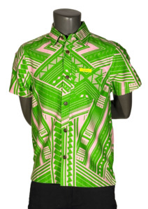 Eveni Pacific Boys Classic Elei Shirt - Pacific Dream Green