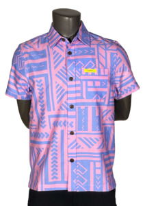 Eveni Pacific Boys Classic Elei Shirt - Gale Lavender