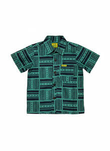 Eveni Boys: Eveni Pacific Men's Classic Elei Shirt - Serene Green