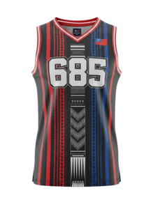 Basketball Jerseys: MKS Men's Basketball Jersey 5 Crown Black