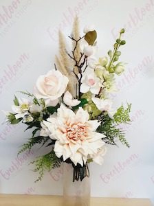 silk flowers: Make her Blush - Faux Flower Arrangement