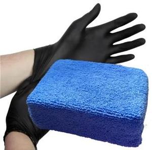 Coating Applicator Tools: Applicator Pad Extra Large (1 pc) with 1 pair Nitrile Gloves. For applying Everbrite Coating to deep/wide paneled Garage Doors