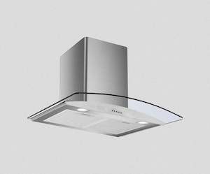 rangehoods: 60CM CURVED GLASS CANOPY RANGEHOOD: RBES607G