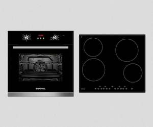 Combos: 9 FUNCTION OVEN + 4 ZONE CERAMIC COOKTOP COMBO: OECC69TP