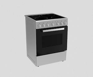 Freestanding Ovens: 60CM FREESTANDING OVEN WITH CERAMIC COOKTOP: EFC69SS