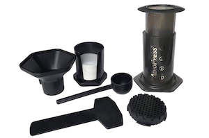 Coffee Press: Aerobie AeroPress Coffee Maker inc 350 Filters with a 200 g bag of coffee