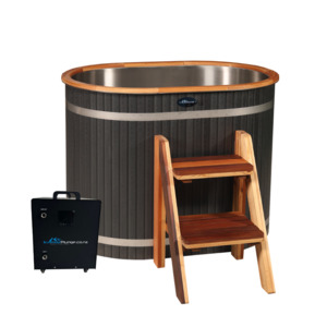 Ice Bath Chiller: Black Nordic + EP1™ 1HP WIFI UV Filtered Cooling Motor