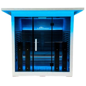 Wood Everestsauans: White Obsidian Outdoor Sauna