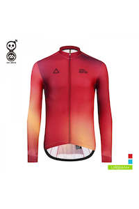 Fire Red Mens Thermal Long Sleeve Jersey