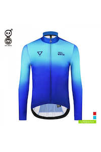 Water Blue Mens Thermal Long Sleeve Jacket