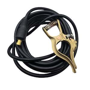 Everlast Accessories: Brass Ground Clamp – 300A | 3m, 4m or 8m with 35 DINSE Connector