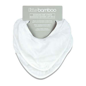 At Home: Little Bamboo Muslin Bib- Natural