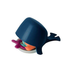 Boon Chomp Hungry Whale Bath Toy- Navy