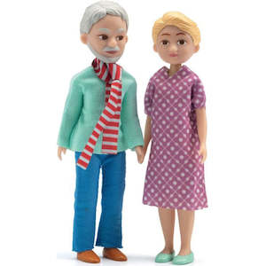 Dolls House Accessories: Djeco Doll The Grand Parents