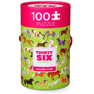 Educational: Crocodile Creek 100pc 36 Animal Puzzle Horses