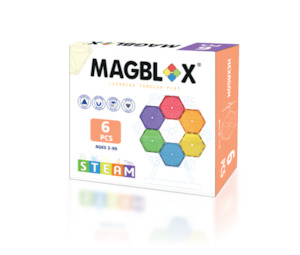Magblox 6 Pcs Hexagon- Vivid