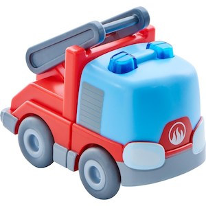 Marble Runs Ball Tracks: Haba Kullerbu Fire Truck with Ladder