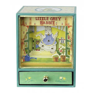 Music Box: Trousselier Dancing with Music Little Grey Rabbit