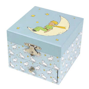 Trousselier Photoluminescent Music Box Little Prince with sheep - Glow in dark