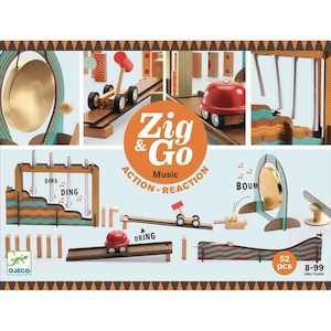 Wooden Toys: Djeco Zig & Go - Zig & Go - Music - 52 Pcs