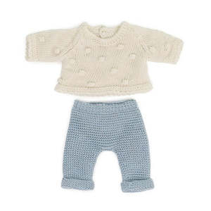 Miniland Clothing Eco Knitted Sweater and Trousers 21 cm