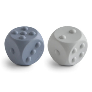 Baby: Mushie Dice Press Toy Tradewinds/Stone (2-pack)
