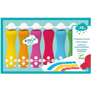 Art Crafts: Djeco 6 Foam Markers