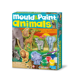 Art Crafts: 4M Craft Mould & Paint - Wildlife Animals Wildlife Animals