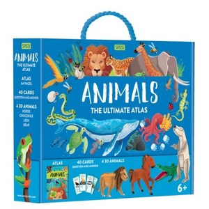 Science Discovery: Sassi Junior Sassi The Ultimate Atlas and Puzzle Set - Animals 3D Construction