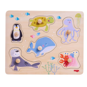 Wooden Puzzles: HABA Clutching Puzzle Sea Creatures