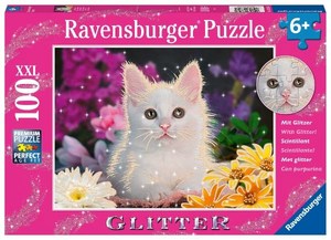 Puzzles 6: Ravensburger Glitter Cat 100pc