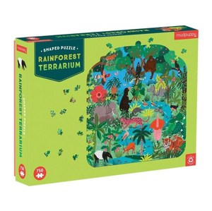 Puzzles 8: Mudpuppy Terrarium - Rainforest 750 pc Shaped Puzzle