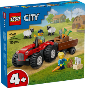 Lego City: LEGO CITY Red Farm Tractor with Trailer & Sheep 60461