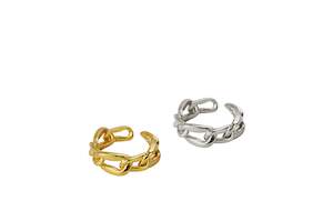 New 1: 925 Sterling Silver Adjustable Chain Ring