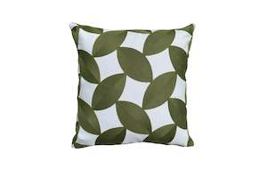 Home Decor: Leaflet Embroidered Cushion Cover