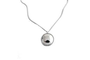 Jewellery Accessories: 925 Sterling Silver Vintage Disc Necklace