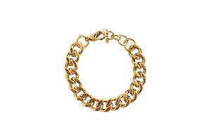 Sale: Titanium Steel Cuban Link Chain Bracelet