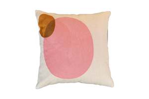 Cushion Covers: Modern Art Geometric Round Embroidered Cushion Cover