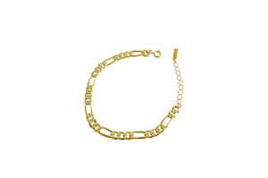 18K Gold Plated 925 Sterling Silver Chain Bracelet